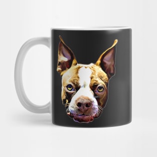Boston Terrier Gift Ideas Cartoon Boston Terrier Face Mug